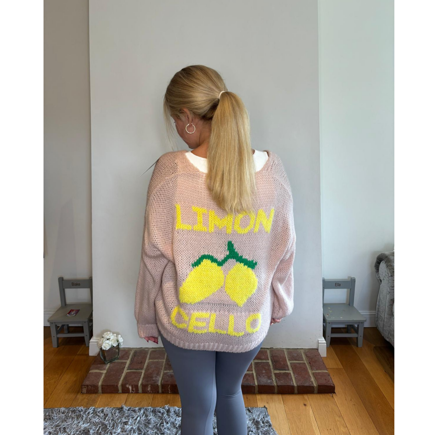 Cardigan With Lemon On Front & Back